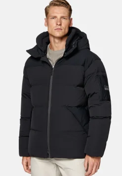 Boggi Milano Bomber En Nylon Recyclé En Plume D'Oie BTech