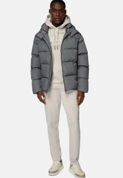 Boggi Milano Bomber En Tissu Technique En Plume D'Oie