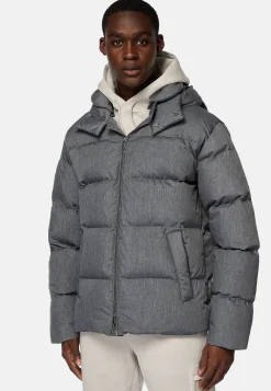 Boggi Milano Bomber En Tissu Technique En Plume D'Oie