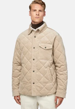 Boggi Milano Bomber Rembourré En Velours De Coton