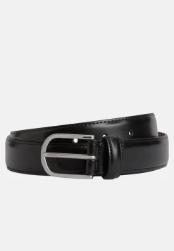 Boggi Milano Ceinture En Cuir Avec Coutures