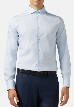 Boggi Milano Ceinture En Cuir Foulonné Avec Coutures