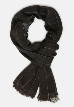 Boggi Milano Écharpe À Chevrons En Laine