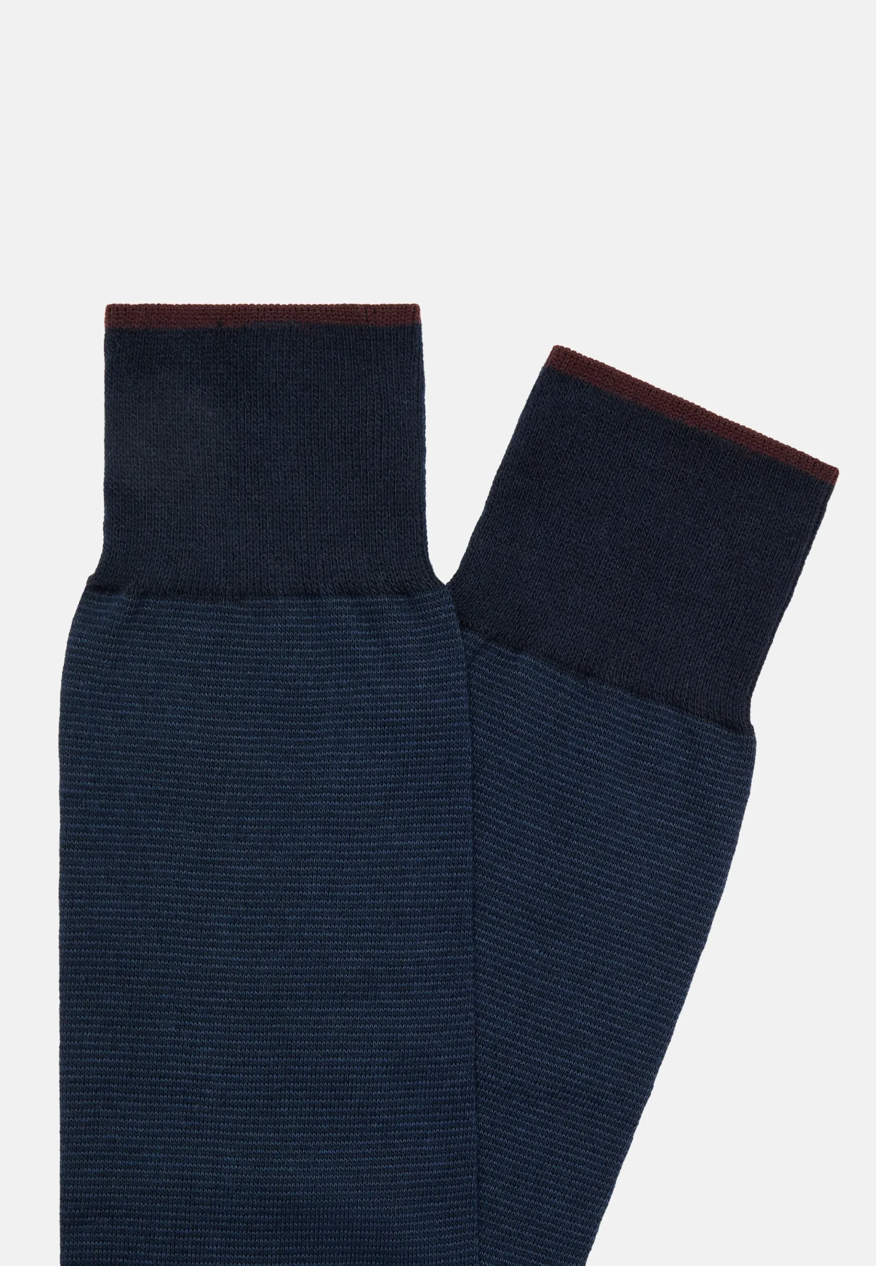 Boggi Milano Chaussettes Rayées Micro Motif En Coton Bio
