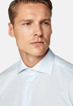 Boggi Milano Chemise À Carreaux En Popeline De Coton Regular Fit