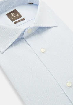 Boggi Milano Chemise À Carreaux En Popeline De Coton Regular Fit