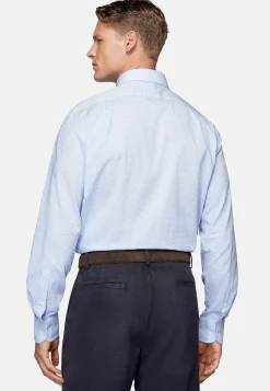 Boggi Milano Chemise À Carreaux En Popeline De Coton Regular Fit