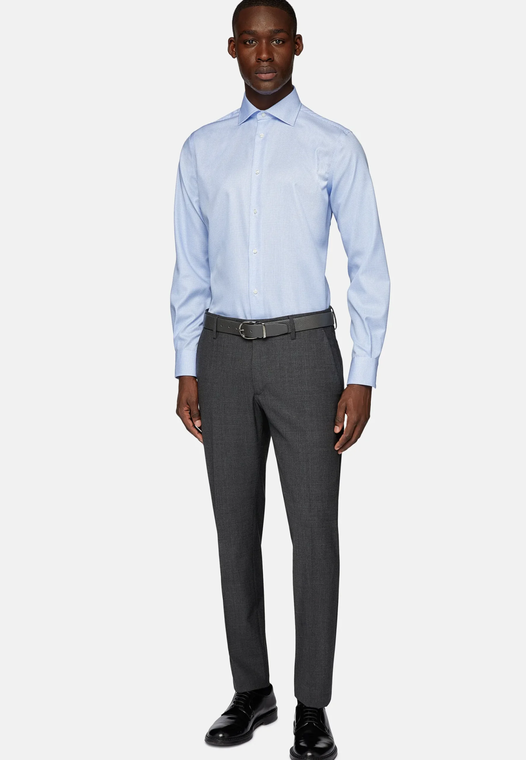 Boggi Milano Chemise À Carreaux En Sergé De Coton Regular Fit