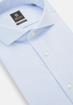 Boggi Milano Chemise À Carreaux En Sergé De Coton Regular Fit