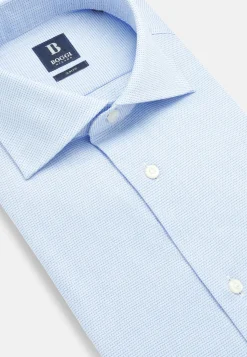 Boggi Milano Chemise à Micromotif En Coton Slim Fit