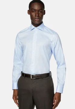 Boggi Milano Chemise à Micromotif En Coton Slim Fit