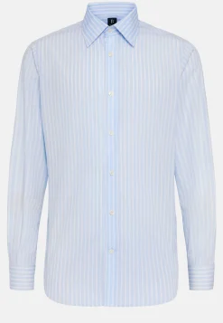Boggi Milano Chemise À Rayures En Coton Regular Fit