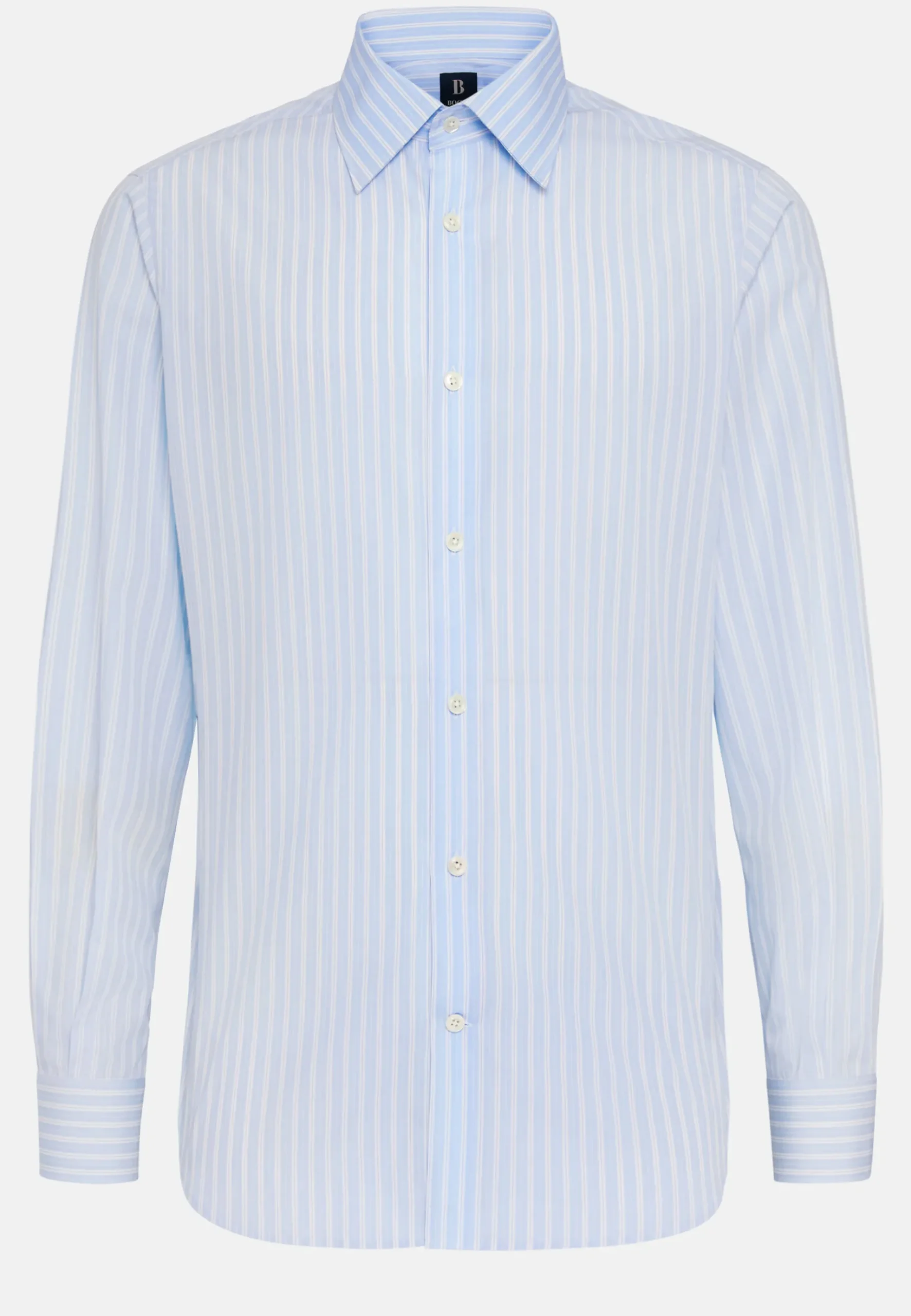 Boggi Milano Chemise À Rayures En Coton Regular Fit