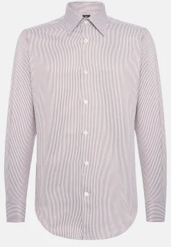 Boggi Milano Chemise À Rayures En Coton Regular Fit
