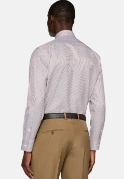 Boggi Milano Chemise À Rayures En Coton Regular Fit