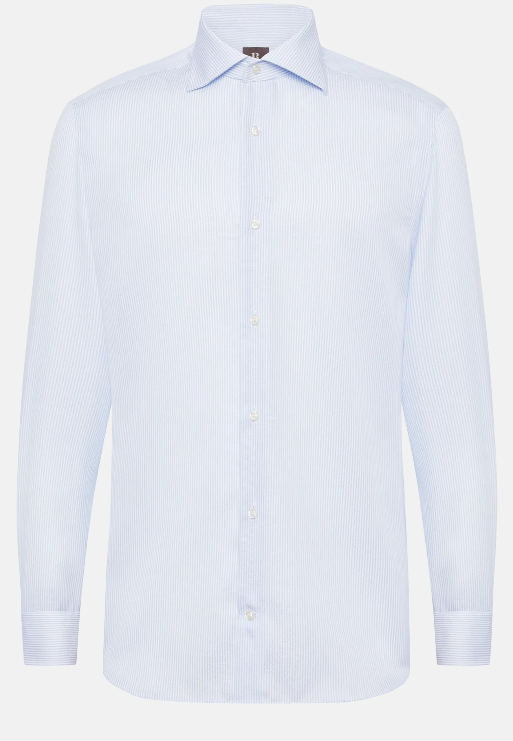 Boggi Milano Chemise À Rayures En Coton Dobby Slim Fit