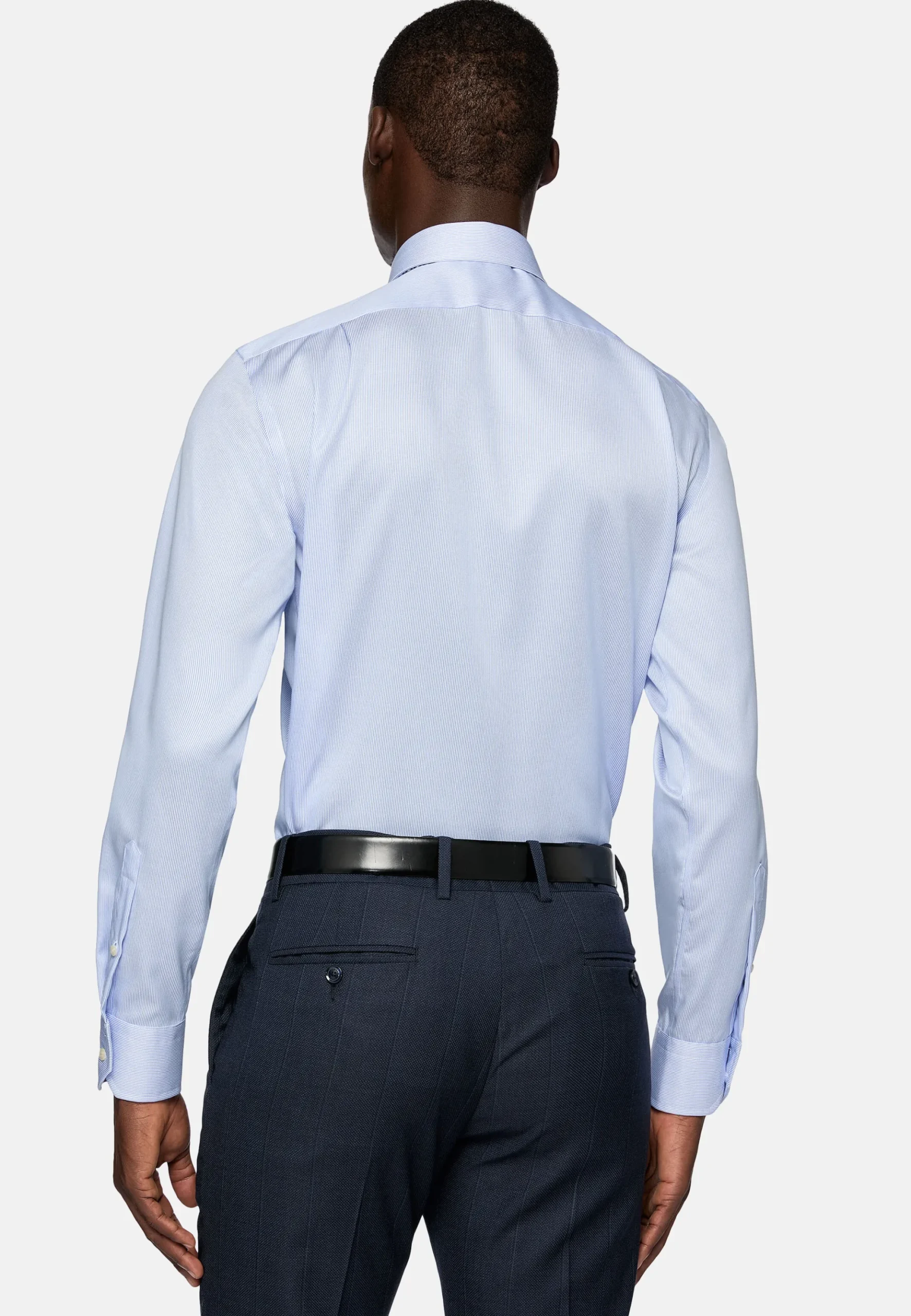 Boggi Milano Chemise À Rayures En Sergé De Coton Regular Fit