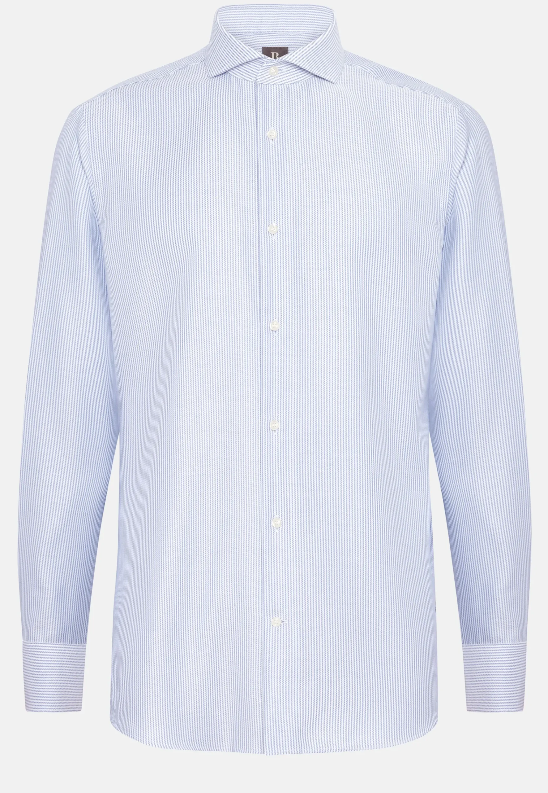 Boggi Milano Chemise À Rayures En Sergé De Coton Regular Fit