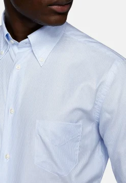 Boggi Milano Chemise À Rayures En Sergé De Coton Regular Fit