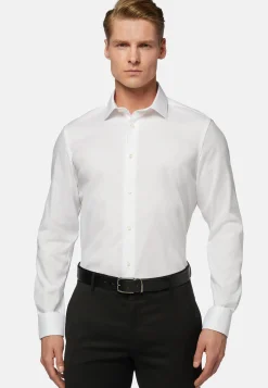 Boggi Milano Chemise he En Coton Pinpoint Slim Fit