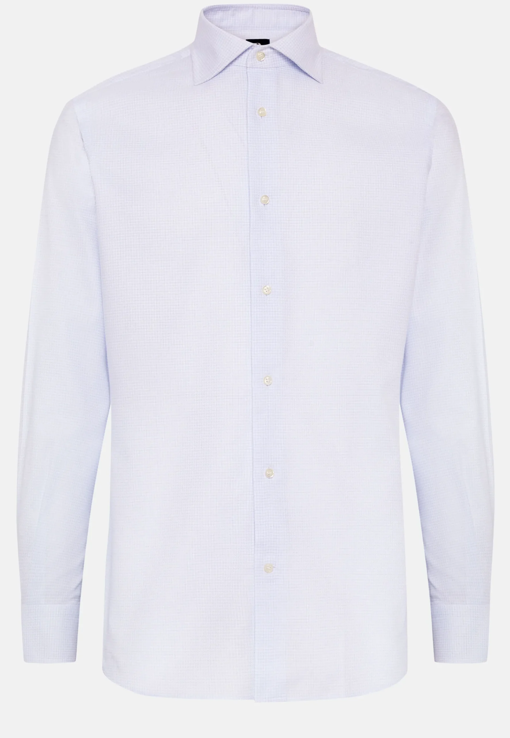 Boggi Milano Chemise En Coton Dobby Coupe Droite