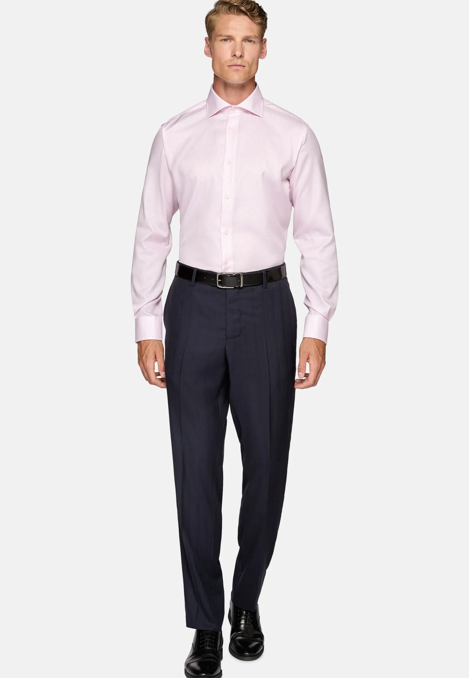 Boggi Milano Chemise En Coton Dobby Regular Fit