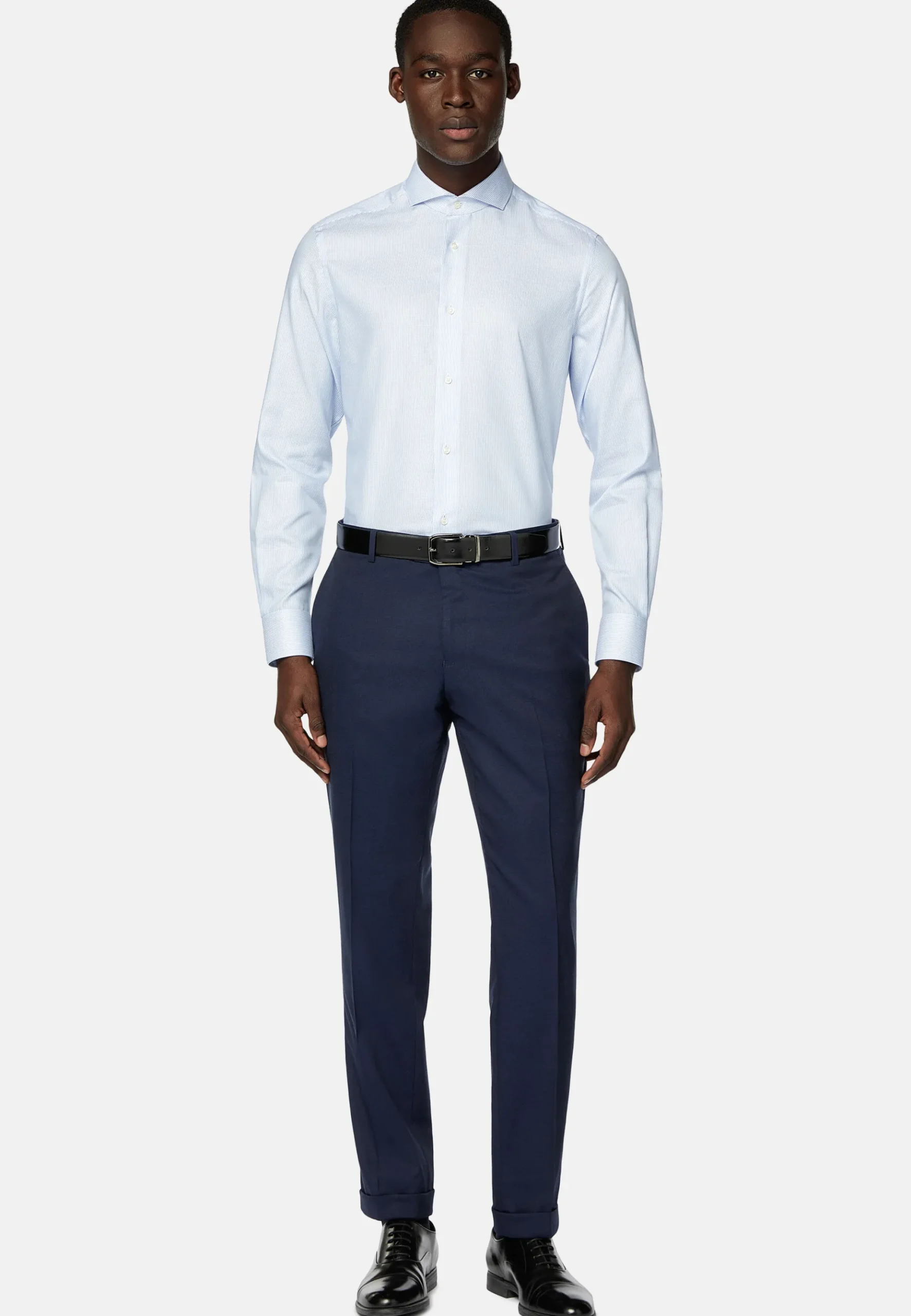 Boggi Milano Chemise En Coton Dobby Slim Fit