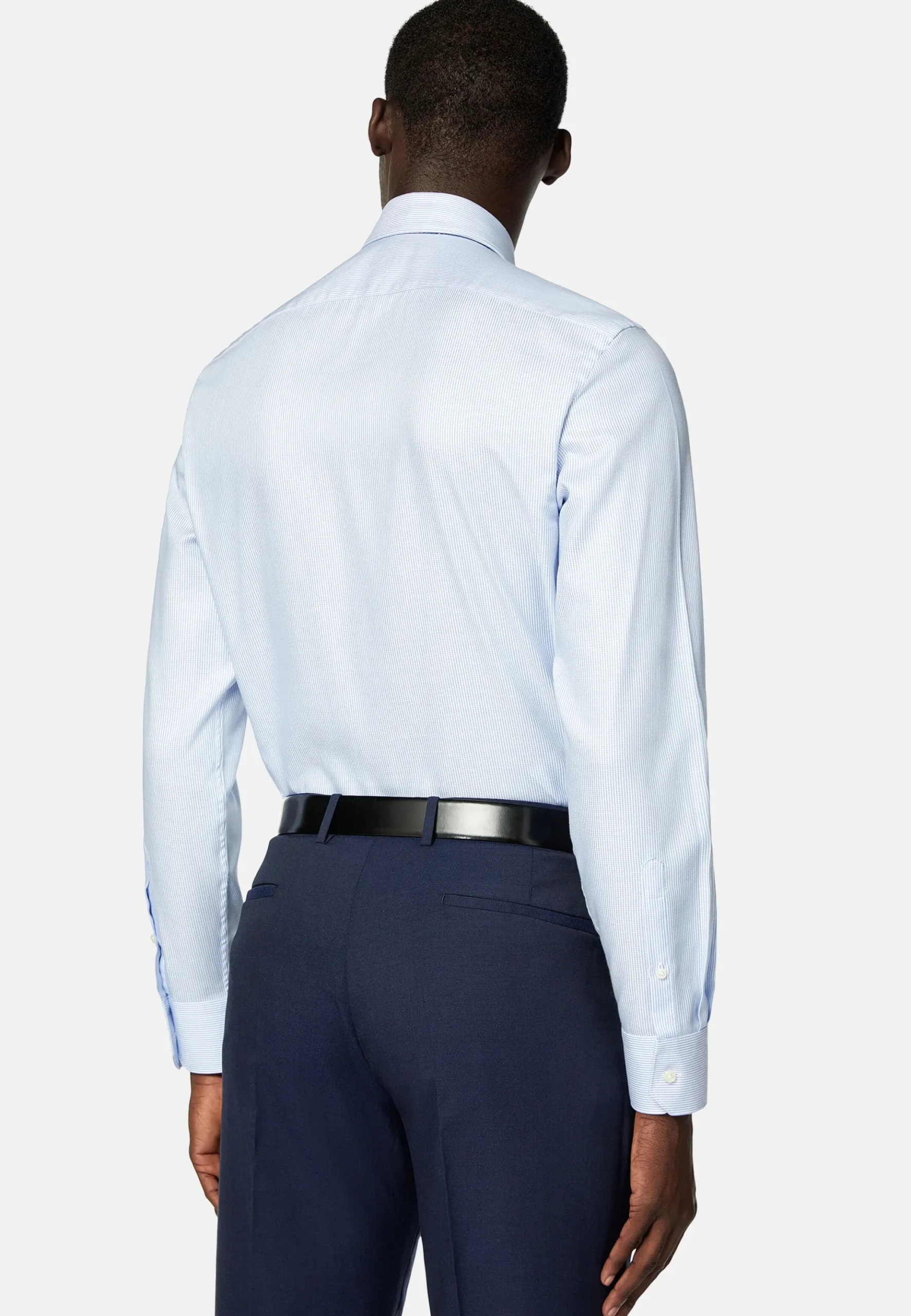 Boggi Milano Chemise En Coton Dobby Slim Fit