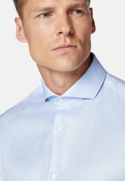 Boggi Milano Chemise En Coton Dobby Slim Fit