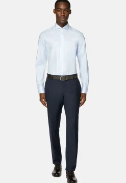 Boggi Milano Chemise En Coton Dobby Slim Fit