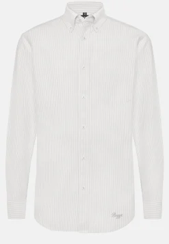 Boggi Milano Chemise En Coton Oxford Bio Coupe Droite