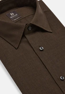 Boggi Milano Chemise En Laine Regular Fit