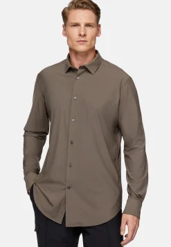 Boggi Milano Chemise En Nylon Extensible Slim Fit