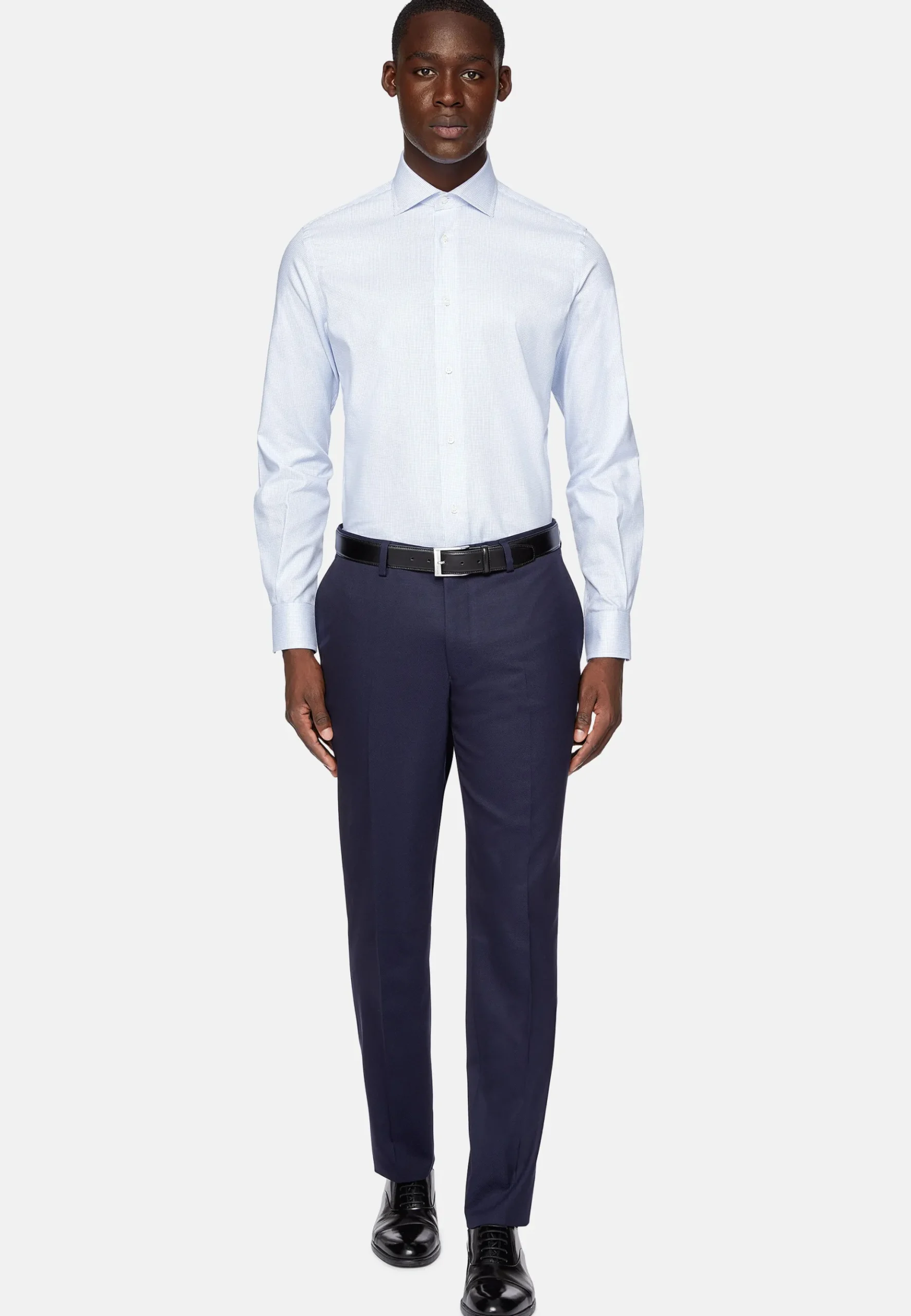 Boggi Milano Chemise En Sergé De Coton Regular Fit