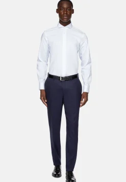 Boggi Milano Chemise En Sergé De Coton Regular Fit