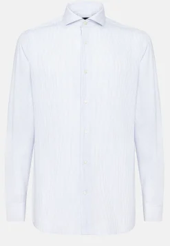 Boggi Milano Chemise En Sergé De Coton Regular Fit