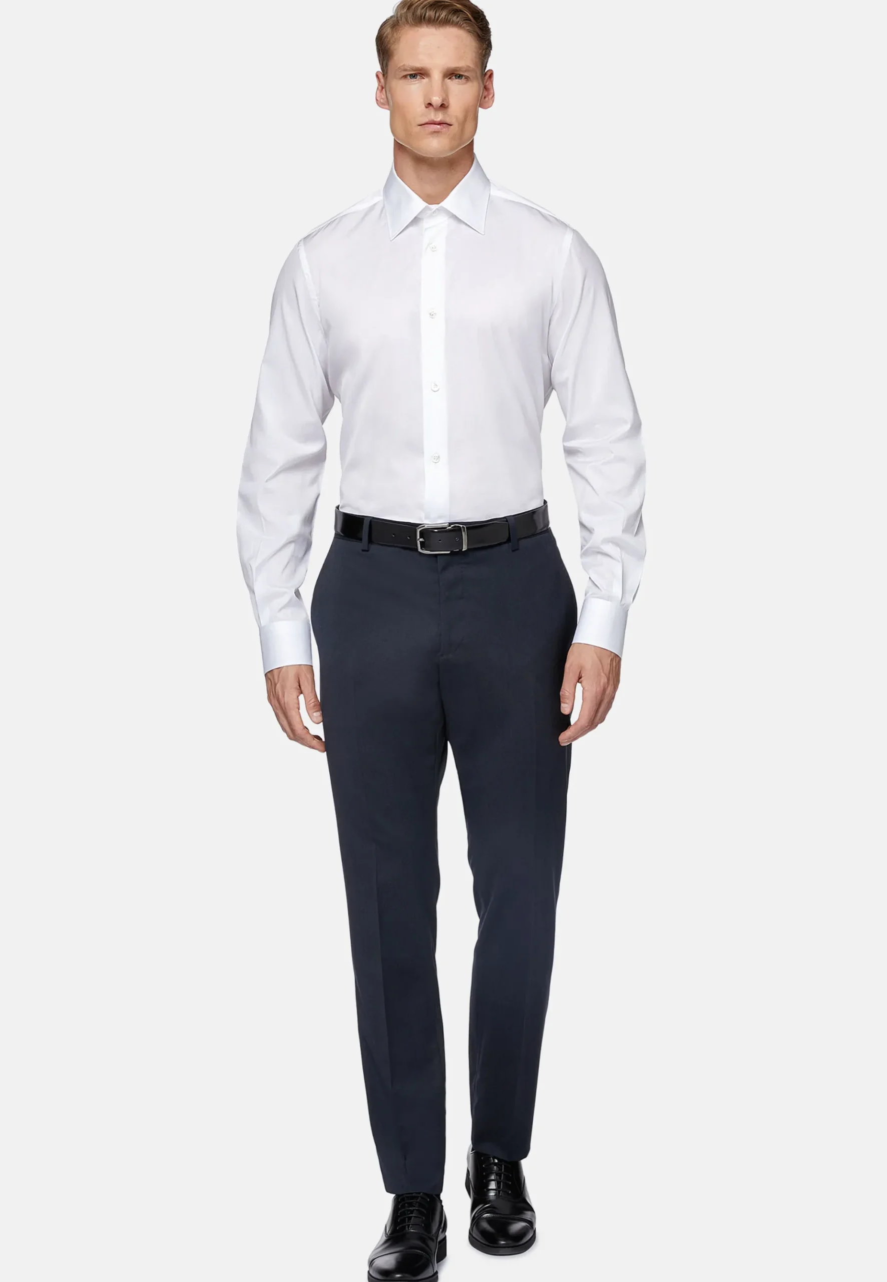 Boggi Milano Chemise En Sergé De Coton Regular Fit