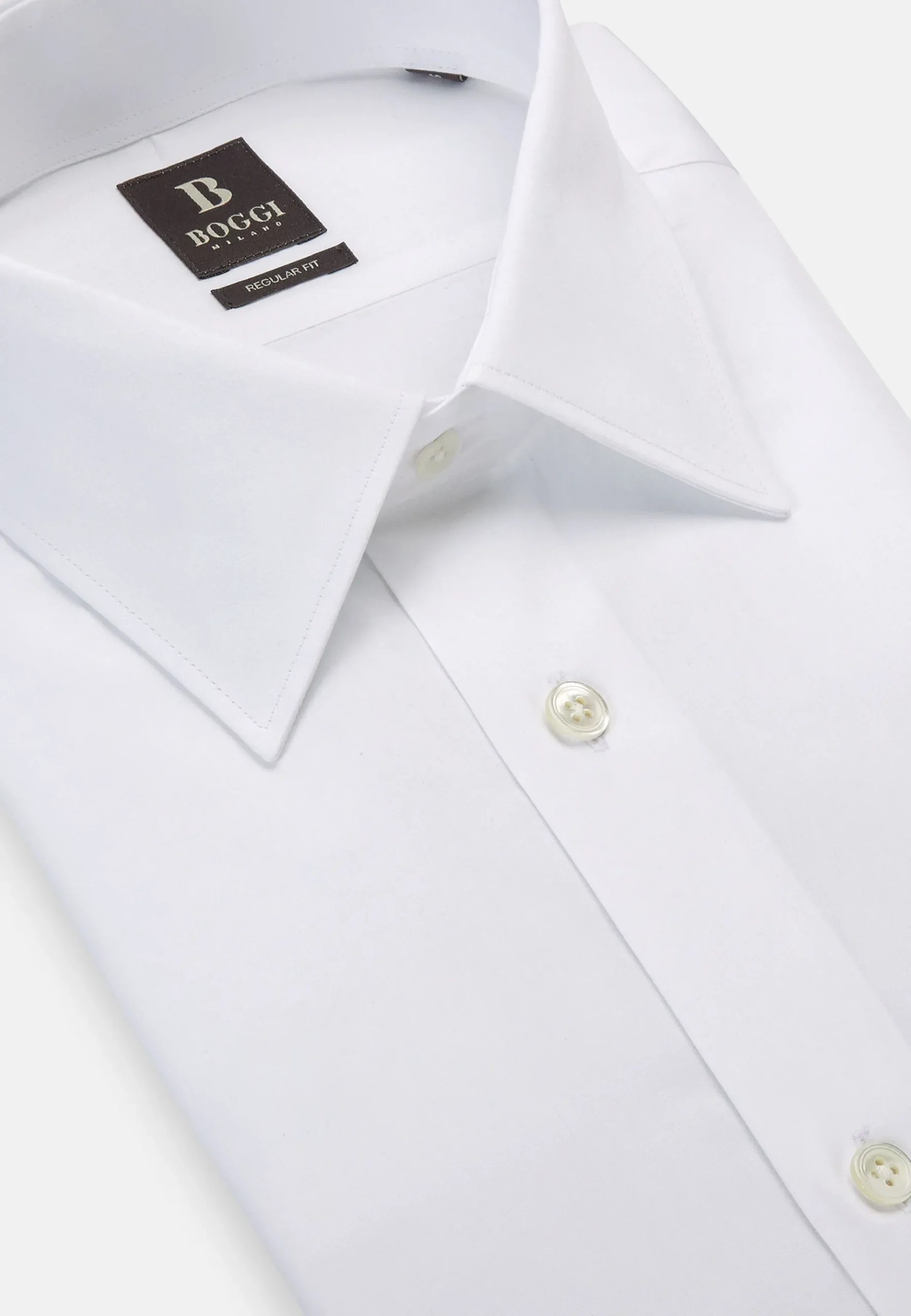 Boggi Milano Chemise En Sergé De Coton Regular Fit