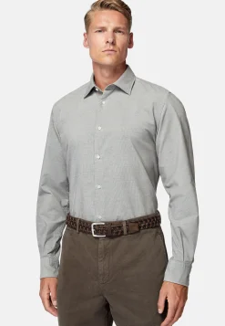 Boggi Milano Chemise En Velours De Coton Regular Fit