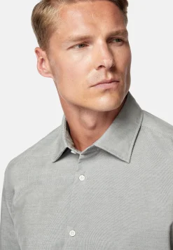 Boggi Milano Chemise En Velours De Coton Regular Fit