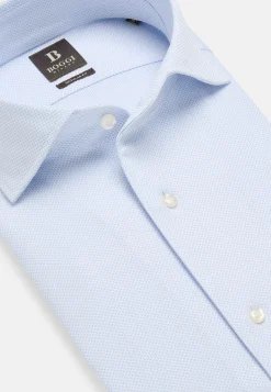 Boggi Milano Chemise Nid D'Abeille En Coton Regular Fit