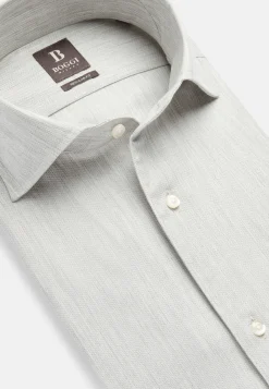 Boggi Milano Chemise Nid D'Abeille En Coton Regular Fit