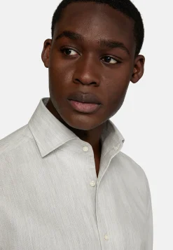 Boggi Milano Chemise Nid D'Abeille En Coton Regular Fit