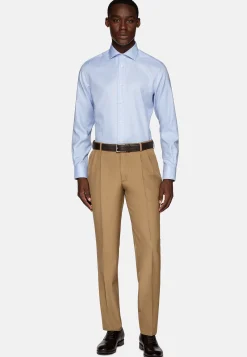 Boggi Milano Chemise Pied-De-Poule En Coton Dobby Slim Fit