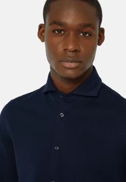 Boggi Milano Chemise Polo En Piqué Fil D'Écosse Coupe Slim