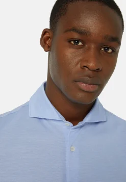 Boggi Milano Chemise Polo En Piqué Fil D'Écosse Coupe Slim