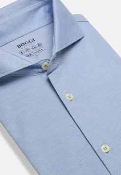 Boggi Milano Chemise Polo En Piqué Fil D'Écosse Coupe Slim