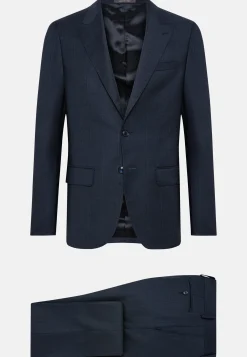 Boggi Milano Costume À Fines Rayures En Pure Laine