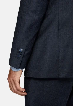 Boggi Milano Costume À Fines Rayures En Pure Laine