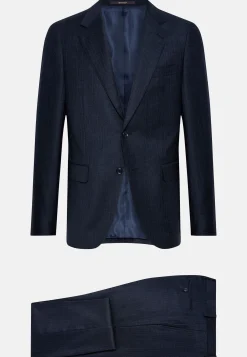 Boggi Milano Costume À Fines Rayures En Pure Laine